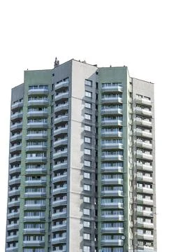 Multi-storey building isolated Stock Photos