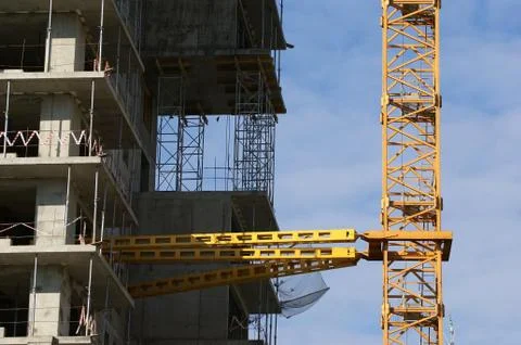 Multi-storey building under construction Stock Photos