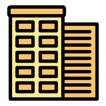 Multi storey building with windows representing modern architecture Ilustração Stock