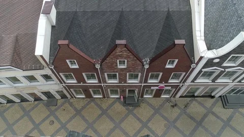 Multi-storey buildings made of bricks Stock Footage 160413676