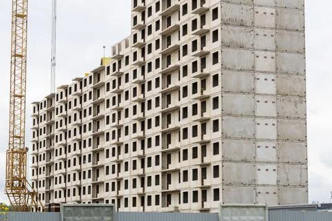 Multi-storey residential construction Stock Photos