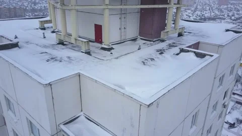 Multi-Story Buildings. Panoramic view of the exterior of a residential house. Stock Footage 150832411