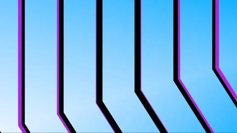 Multi Stripes Video Transition Animation Opening and Closing. Stock Footage 289879440