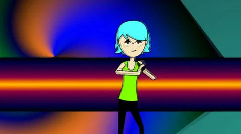 Multi-Style Female Character, Dancing: Looping Video stock 33547734