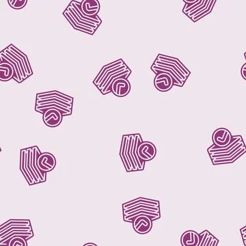 Multi surface use glyph seamless pattern Illustrazione stock