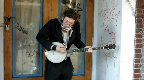 Multi Talented Street Performer part 2 Video stock 654017