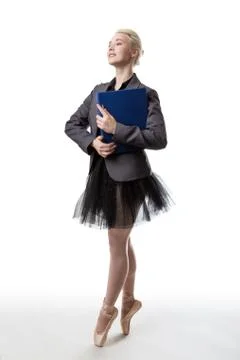 Multi-tasking dancer Foto stock