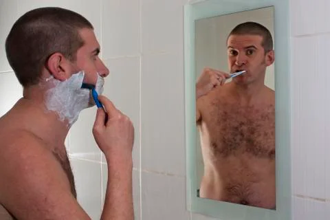 Multi tasking male Stock Photos