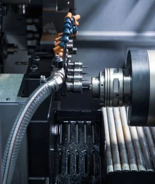 Multi Tasking Turning Center Stock Photos