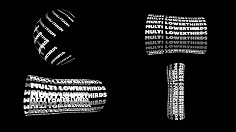 Multi Text Lowerthirds Stock After Effects