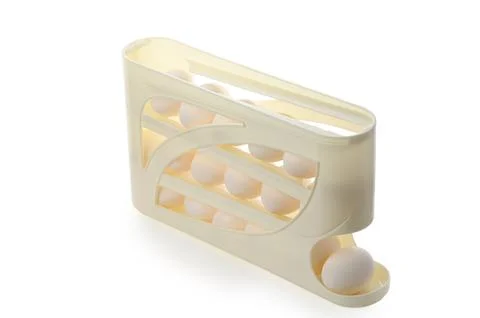 Multi-Tier Rolling Egg Dispenser Holder Stock Photos