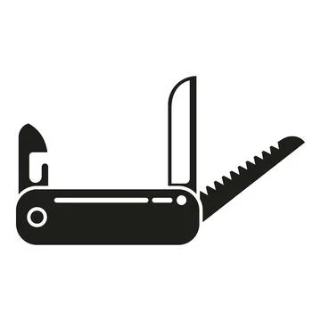 Multi tool icon simple vector. Knife kit Illustrazione stock