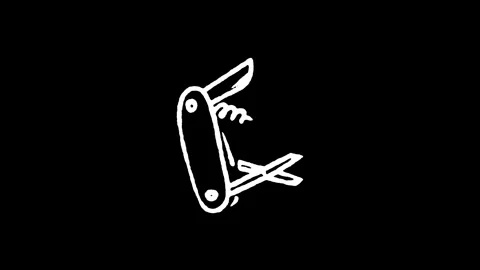 Multi Tool Pocket Knife Icon Vídeo Stock 346822021