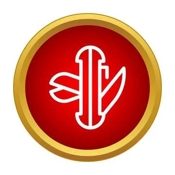Multi tool pocket knife icon in red circle Stock Illustration