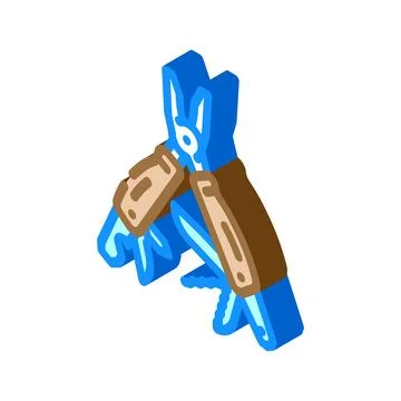 Multi tool titanium isometric icon vector illustration Stock Illustration