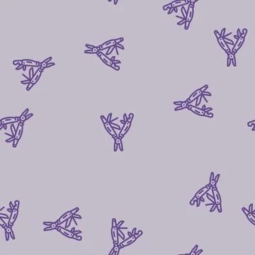 Multi tool titanium line vector seamless pattern Stock Illustration