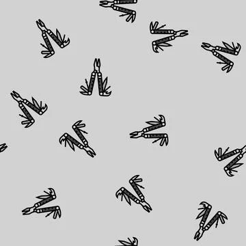 Multi tool titanium vector seamless pattern イラスト素材