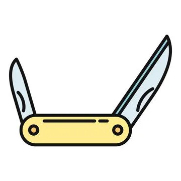 Multi tool utility knife with two extending blades 스톡 일러스트