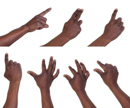 Multi-touch gestures for tablets or smartphone Stock Photos