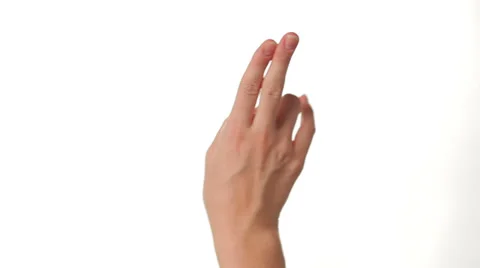 Multi-touch Screen Hand Gestures for tablets and smartphones on white background Stock Footage 27120566