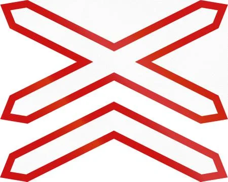 Multi-Track Level Crossing in Argentina イラスト素材