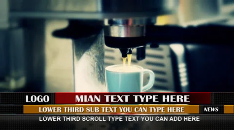 Multi Type News Lower Third  After Effects	Stock