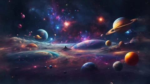Multi universe background イラスト素材