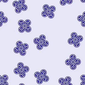 Multi user support glyph seamless pattern Stock Illustration