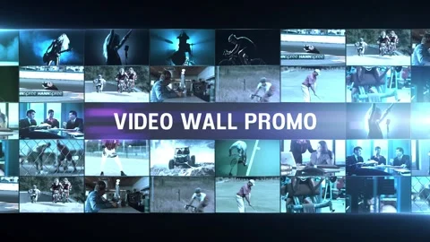 Multi Video Wall Promo Stock After Effects