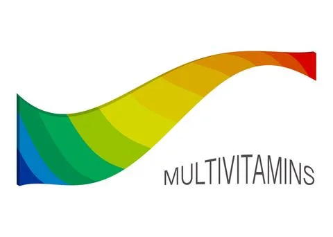 Multi vitamin mineral complex supplement, label design. Natural Medicine Logo Stock Illustration