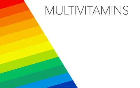 Multi vitamin mineral complex supplement, label design. Natural Medicine Logo イラスト素材
