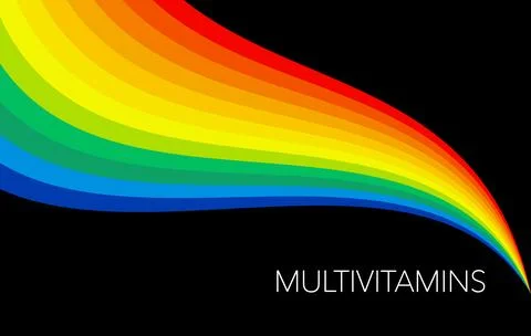 Multi vitamin mineral complex supplement, label design. Natural Medicine Logo イラスト素材