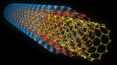 Multi Walled Carbon Nanotube Loop 库存影片 8907734