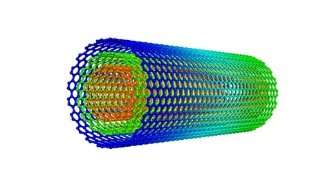 Multi-walled carbon nanotubes MWNTs mole... | Stock Video | Pond5