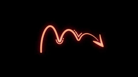 Multi Wave Horizontal Arrow Indicator Animation Stock Footage 347212831