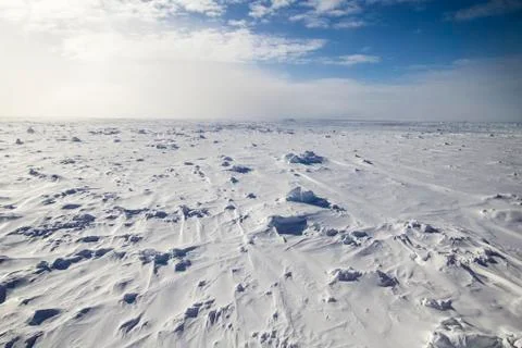 Multi year ice floe Stock Photos