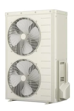 Multi-Zone Heat Pump Unit, Mini-Split Systems. Outdoor Compressor Multi-Zon.. 库存插图