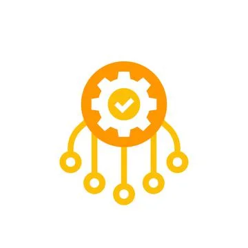 Multichannel marketing vector icon on white 스톡 일러스트