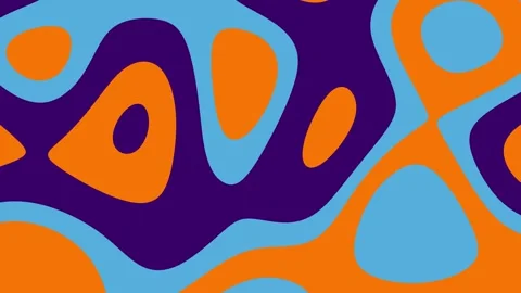 Multicolor 2D Waves Background Stock Footage 247401465