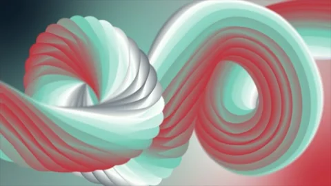 Multicolor 3d twisting rope background Stock Footage 221512770