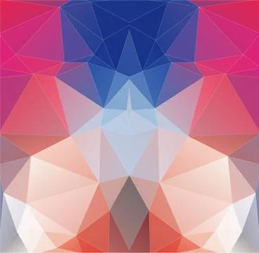 Multicolor Abstract background with gradient triangle shapes Stock Illustration