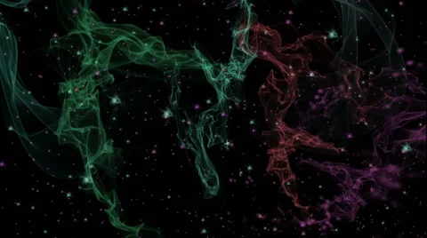 Multicolor abstract background, smoke galaxy effect Stock Footage 57844988