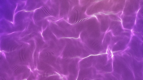 Multicolor Abstract digital particle wave glowing in cyberspace Stock Footage 272483323