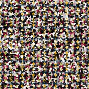 Multicolor abstract dotted seamless pattern in a red tone. Stock Illustration