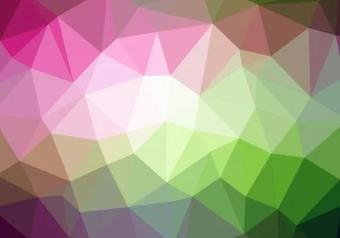 Multicolor abstract geometric rumpled triangular low poly style illustration Stock Illustration