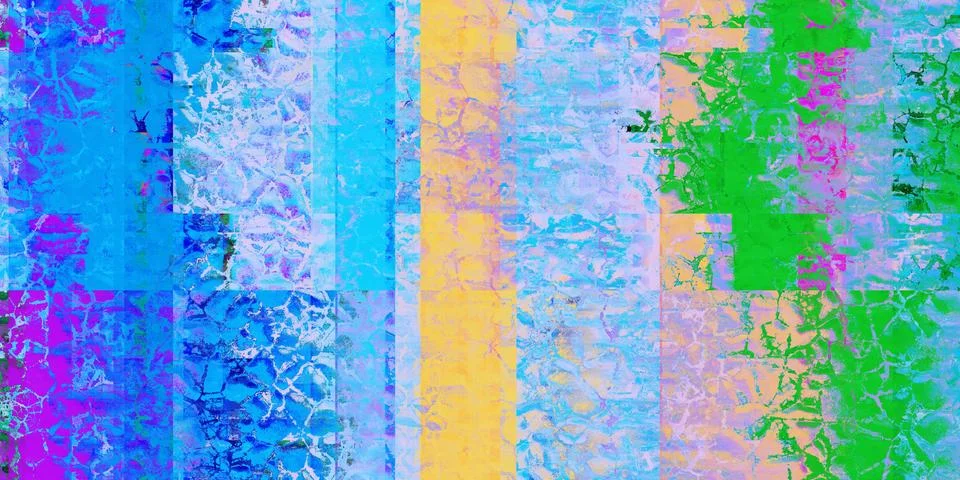 Multicolor Abstract grunge pattern. Distortion Screen Texture. Colorful Noise Illustrazione stock