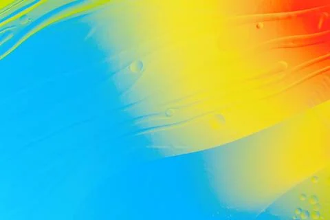 Multicolor abstract image, the floating oil. Stock Photos