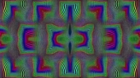 Multicolor Abstract Kaleidoscopic Pattern Optical Illusion Видео 332178840