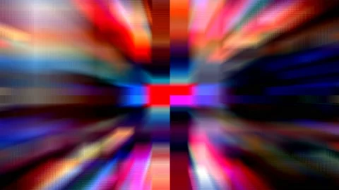 Multicolor Abstract Light Block Tech Pattern Moving Loop Stock Footage 219978615