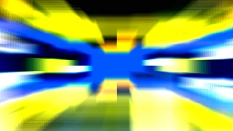 Multicolor Abstract Light Block Tech Pattern Moving Loop Stock Footage 219982508